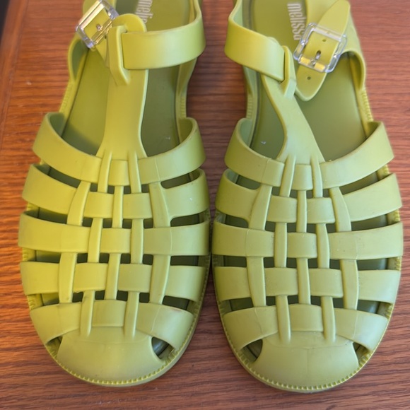 Melissa lime green/yellow jelly sandals, fisherman/possession - Picture 6 of 10